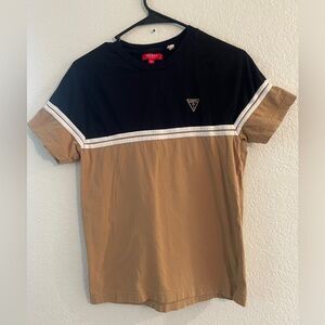 Guess retro men’s shirt black and tan size medium